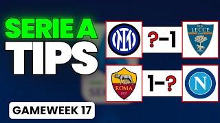 SERIE A Predictions & Betting Tips  GAMEWEEK 17