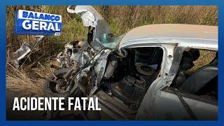 Tragédia na BR-365 uma pessoa morreu em grave acidente na rodovia  Balanço Geral Minas