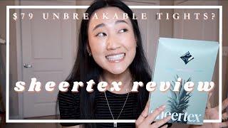 BRUTALLY HONEST SHEERTEX REVIEW  $79 unbreakable sheer tights  sizing guarantee + an alternative