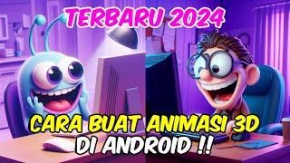 cara membuat animasi kartun 3d di android 2024 #animasi #3danimation #viral