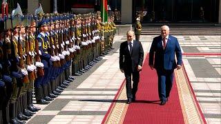 Lukashenko to Putin Couple of things we need to address  Minsk. Palace of Independence