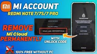 Redmi Note 77s7 Pro Mi Account Bypass Permanently Without PC Free Remove Mi Account in Redmi 100%