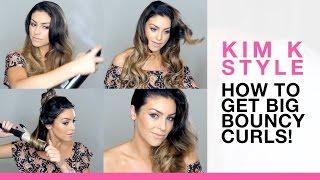 Kim K Style How To Get Big Bouncy Curls