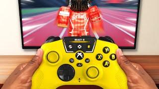 I Tried A MODDED CONTROLLER To Be FASTER In Roblox Track And Field