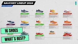 Saucony Running shoes lineup Scheme and Explanation 2024