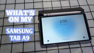 whats on my samsung tab a9 🩵  goojodoq stylus pen ️ #samsungtaba9