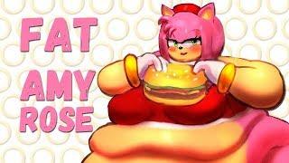 Amy Rose Sonic the Hedgehog as Fat Parody