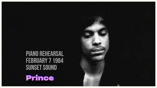 Prince Piano Rehearsal  Feb 84 in Sunset Sound