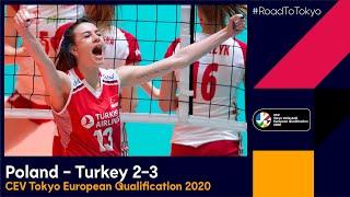 #RoadToTokyo  Poland - Turkey 2-3 - Match highlights
