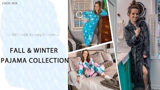 Alexs Fall & Winter Pajama Collection  Ekouaer ft. Peach Perfect