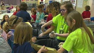 5th graders track schools food waste spark change