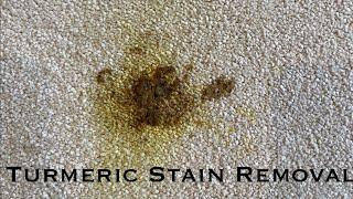 Removing A Turmeric Stain From A Carpet  Stain Removal 4K