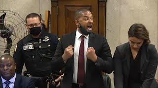 Jussie Smollett has courtroom outburst after judge sentences him to jail  ABC7