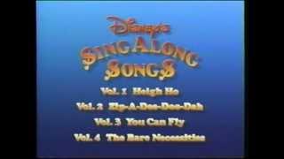 Closing to Disneys Sing-Along Songs I Love to Laugh 1990 VHS