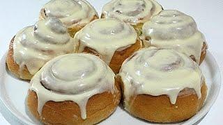  СИННАБОНЫ   Американские булочки с корицей и кремом American cinnamon rolls Cinnabon