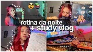 ROTINA DA NOITE + STUDYVLOG - ENTÃO ROBERTA FAMILY siga @dailyfamiliaporcides