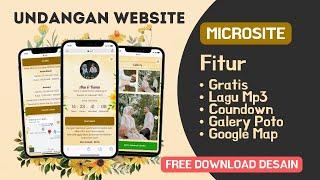 Cara Membuat Undangan Digital Website Pernikahan Dengan Microsite  Desain 1