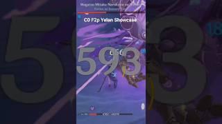 F2P C0 Yelan Showcase No Food Buffs #genshinimpact #genshin #yelan #furina #kazuha #genshin