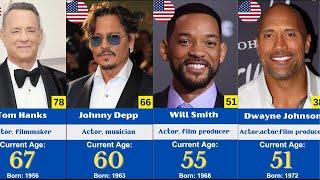 Age of Famous Hollywood Actors in 2023Oldest To Youngest Hollywood Actor