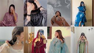 Stylish ethnic girls dpzcute photo poses in suitteenage girl dp photo🫶#ethnicwear #poses