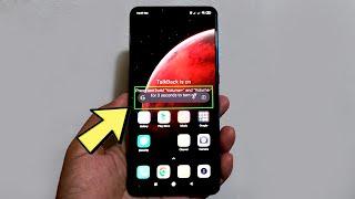 How to turn off talkback in Redmi Note