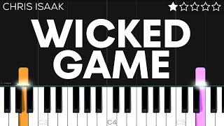 Chris Isaak - Wicked Game  EASY Piano Tutorial