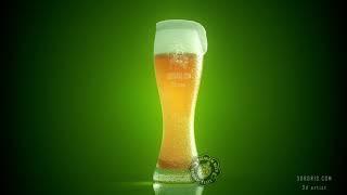 Beer simulation in Realflow