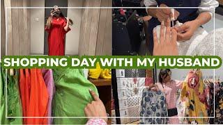 SHOPPING DAY WITH MY HUSBAND KHAADI SAPPHIRE AND MORE AMAZING COLLECTION - Vlog