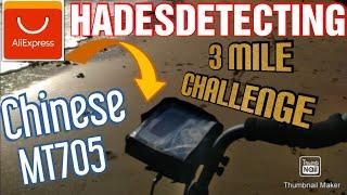 RE-UPLOAD  3 Mile beach challenge using the Chinese MT705 Metal Detector