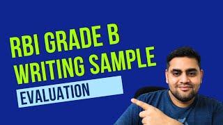 RBI grade B Descriptive writing  Sample Evaluation  Management Questions