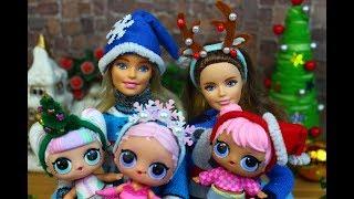 Как сделать новогодний ободок своими руками для кукол ЛОЛ и Барби  DIY MC Family