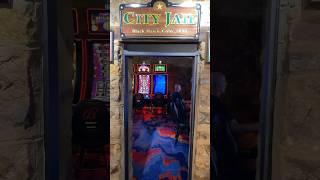 You can PLAY THE SLOTS IN A FORMER JAIL CELL #shorts #casino #jail
