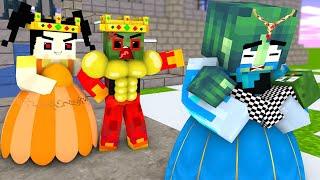 Monster School  Baby Zombie Vs Squid Game Doll Poor Princess  - Minecraft Animation