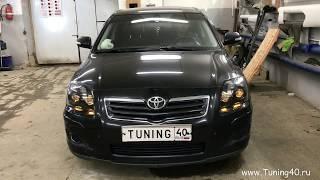 Toyota Avensis II 4х bi led линз DRL + покраска