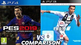 PES 2019 PS4 Vs FIFA 19 PS3