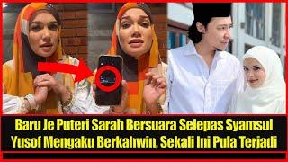 Baru Je Puteri Sarah Bersuara Selepas Syamsul Yusof Mengaku Berkahwin Sekali Ini Pula Terjadi