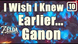 I Wish I Knew Earlier Zelda Breath of The Wild #10 Calamity Ganon #botw