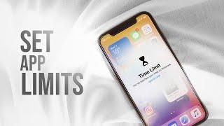 How to Set App Limit on iPhone tutorial + example