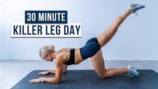 30 MIN KILLER Lower Body HIIT Workout - No Repeat No equipment
