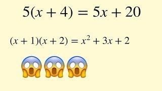 Algebra  expanding brackets