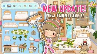 Miga World NEW UPDATE‼️NEW FURNITURE PACK NEW AESTHETIC WOODEN FURNITUREMiga town tocaboca