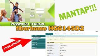 Password admin router fiberhome HG6145D2 Terbaru