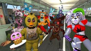 MY FIRST BUS STOP SPARTAN KICKING DESTROYING ALL FNAF SECURITY BREACH ANIMATRONICS in Boneworks?