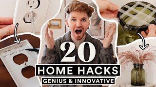 20 GENIUS Home Hacks That CHANGED MY LIFE   DIY Hacks to Save Time + Money