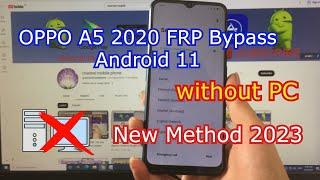 OPPO A5 2020 FRP Bypass Android 11  all  OPPO REALME Android 1112  remove Google Account  FRP