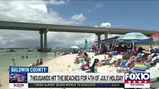 Thousands hit the beach for 4th of July