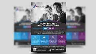 Modern Corporate Flyer Design  Photoshop Tutorials