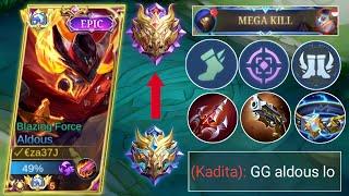 DETIK DETIK ALDOUS EZAJ NAIK MYTHICAL GLORY BUILD ALDOUS TERSAKIT 2023 - MOBILE LEGENDS