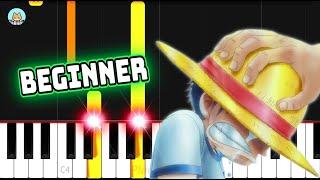 One Piece OST - Gold and Oden - BEGINNER Piano Tutorial & Sheet Music