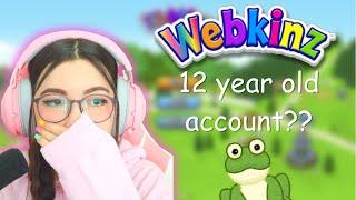 Logging onto my Webkinz account from 2009